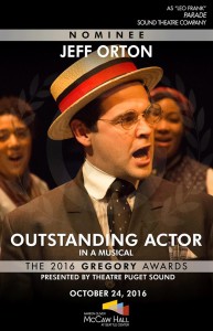 Parade the Musical : sound theatre Jeff orton nominee