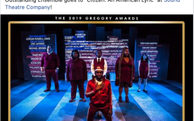 Citizen, An American Lyric wins Best Ensemble at Gregory Awards!