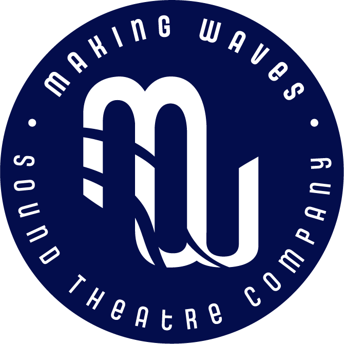 Making Waves circular logo colored in blue